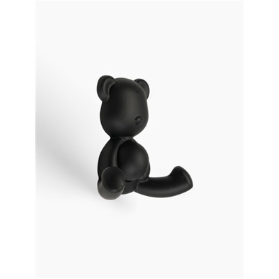 Крючок мебельный CAPPIO BEAR, двухрожковый, цвет черный