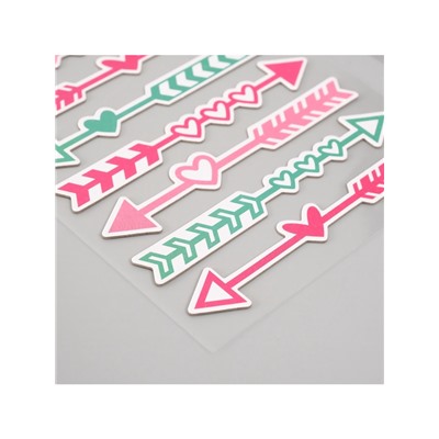 Набор наклеек для творчества «Снежная любовь», 2 листа, 22×12.5 см