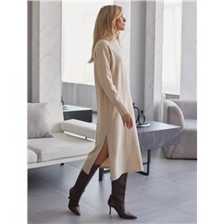 Платье тонкой вязки из хлопка с нейлоном