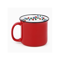 Кружка керамическая, новогодняя «Гирлянда», 450 мл