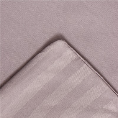 Постельное бельё 1.5-спальное LoveLife Brown line, страйп-сатин