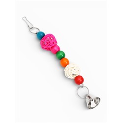 Игрушка для птиц «Гантели», 15×8 см, цвет МИКС