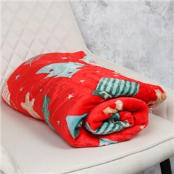 Плед флисовый 150х200 см Новогоднее настроение / GP611-10 /уп 10/20/100/ 734250 новогодний