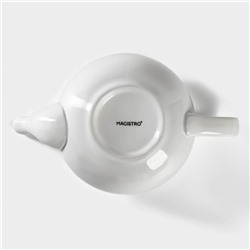 Заварочный чайник Magistro «Бланш», 1 л, фарфор, белый
