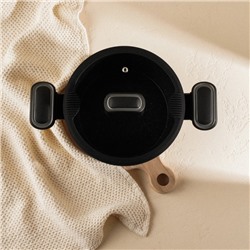 Кастрюля SL Home, d=20 см, h=8.8 см, индукция, с эмалированным покрытием, алюминий, чёрная