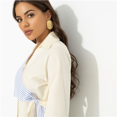 Рубашка из хлопка, Модная цель (желтая)