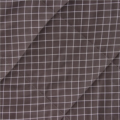 Покрывало евро макси LoveLife Graphite cage, 240×210±5 см, новосатин