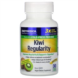 Enzymedica, Kiwi Regularity, Kiwi Flavor, 30 Relief Chews