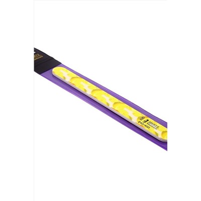 Mertz Пилка полировочная цветная 890, 240/400 грит, лимон, 18 см KRISTALLER, 1124376