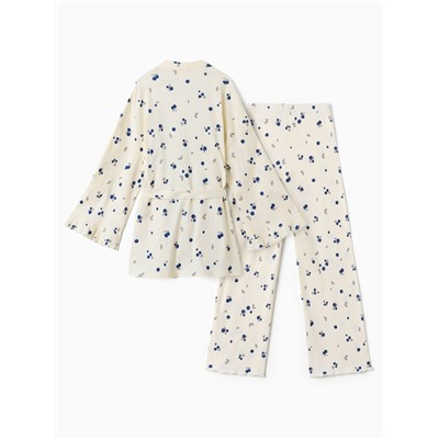 Пижама женская (рубашка, брюки) KAFTAN Blueberry, размер 48-50