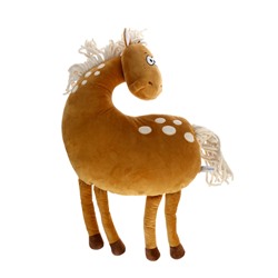 Мягкая игрушка - подушка «Конь Даниэль», рыжий, 40 см