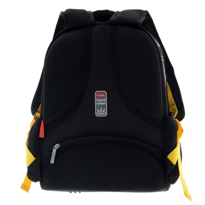 Рюкзак каркасный Hatber Ergonomic light «Скорость и мощь», 38×29×15 см, жёлтый, NRk_71044