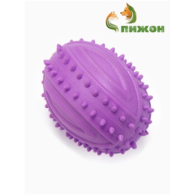 Жевательная игрушка для собак «Граната», 10 см, TPR, фиолетовая