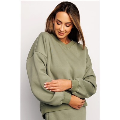 Свитшот худи оверсайз кофта с начесом 387KHK