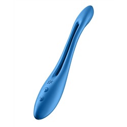 Синий многофункциональный вибратор для пар Satisfyer Elastic Game