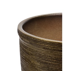 УЦЕНКА Горшок для цветов «Черное золото», 5 л, керамика, коричневый