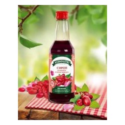 Сироп из Кизила с лепестками роз (для горячего розлива)