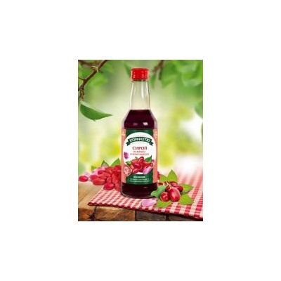 Сироп из Кизила с лепестками роз (для горячего розлива)