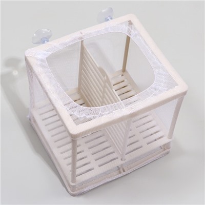 Отсадник малый, 14.5×16×15 см, с перегородкой и пластиковым дном