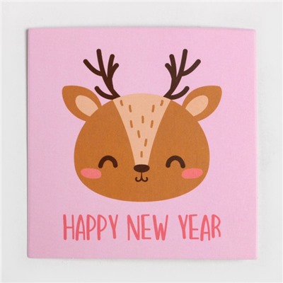 Подарочный набор Крошка Я «Олененок», плед 90х90см, носки 10-12 см