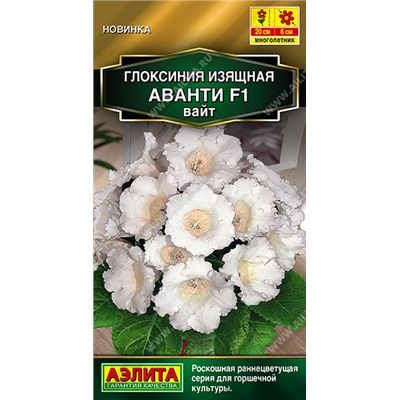 Глоксиния Аванти Вайт F1 (Код: 93546)