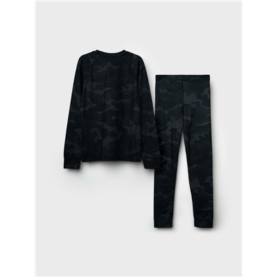 Термокомплект трикот. для мальчиков: фуфайка (футболка) с длин. рук, брюки для эпизод. использования