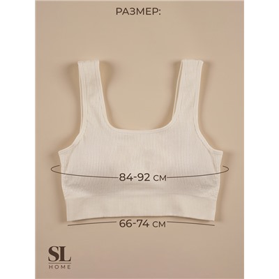 Топ спортивный женский Sima-Land Home, размер S, молочный