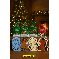 Прихватка с петелькой для кухни в мешочке с открыткой Символ года 2026