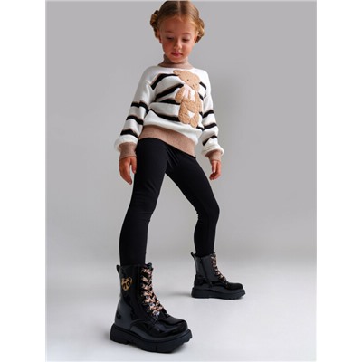 Брюки трикотажные для девочек (легинсы укороченные), 2 пары в комплекте