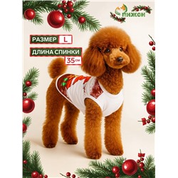 Майка «Респект», размер L (ДС 35, ОШ 35, ОГ 45 см), красная