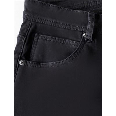 Джинсы из эластичного денима на ФЛИСЕ