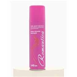 Лак для волос «Романтика», очень сильная фиксация, с В-каротином, 145 мл