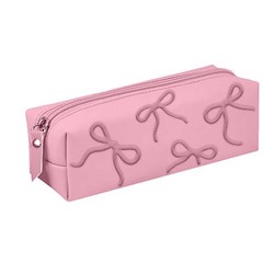 Пенал-косметичка 195х60х55 мм 72118 "БАНТИКИ" искусственная кожа Феникс