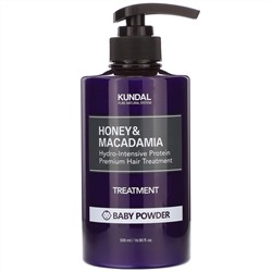 Kundal, Honey & Macadamia, Treatment, Baby Powder, 16.90 fl oz (500 ml)