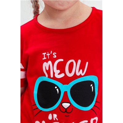 M113 футболка для девочки (Красный)