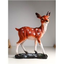 Фигура полистоун «Оленёнок», с глиттером, 53×40 см, коричневый