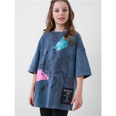 Фуфайка трикотажная для девочек (футболка)