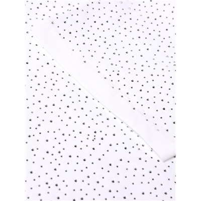 Футболка со стразами женская MIST, белая, размер 42-44