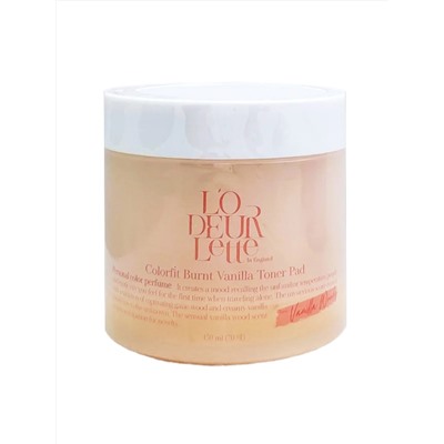 LODEURLETTE Тонер-пэды для сухой и лишенной эластичности кожи лица / In England Colorfit Burnt Vanilla, 150 мл 25308