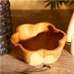 Салатник, 20×20×9 см, тиковое дерево