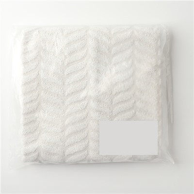 Полотенце махровое «Этель. Узор», 50×90 см, молочное