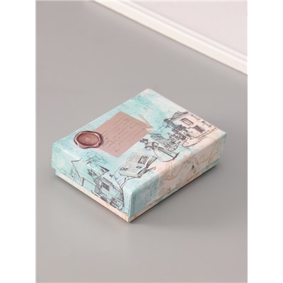 Подарочный набор для сургучной печати «Компас», печать, ручка, сургуч, 12.5×10×3.6 см