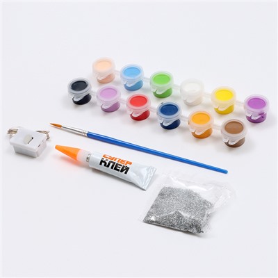 Часы - раскраска под роспись «Космос», новогодний набор для творчества