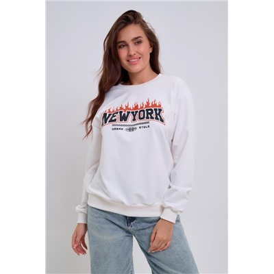 Свитшот Женский 88549 (Молочный)