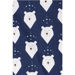 КПБ с простыней на резинке арт. КПБ-ПР/белый-мишка-сини НАТАЛИ, 878537