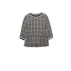 Блузка женская CONTE Блузка женская в клетку из вискозы премиального качества LBL 1049 темно-голубог