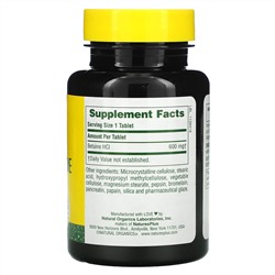 Nature's Plus, Бетаин гидрохлорид (Betaine Hydrochloride), 600 мг, 90 таблеток