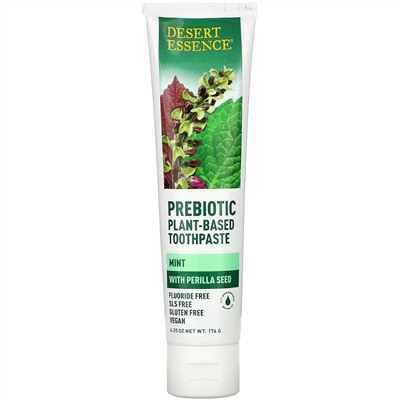 Desert Essence, Prebiotic, Plant-Based Toothpaste, Mint, 6.25 oz (176 g)