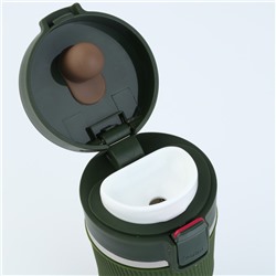 Термостакан с кнопкой, 380 мл, сохраняет тепло 6-8 ч