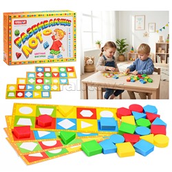 Лото развивающее (цветные фигурки)